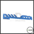 LA Capa Customs 5.1 Venom aluminium slide for Hi-Capa, blue, side profile showing cutout pattern and Venom engraving
