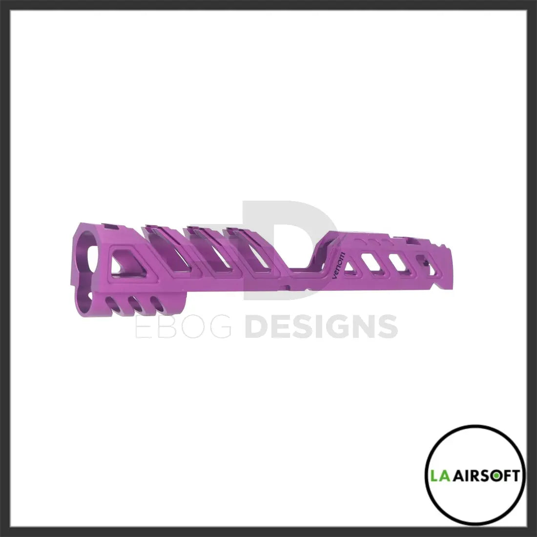 LA Capa Customs 5.1 “Venom” Aluminum Slide - Purple Ebog Designs - Airsoft 
