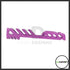LA Capa Customs 5.1 Venom aluminium slide for Hi-Capa, purple, side profile showing cutout pattern and Venom engraving