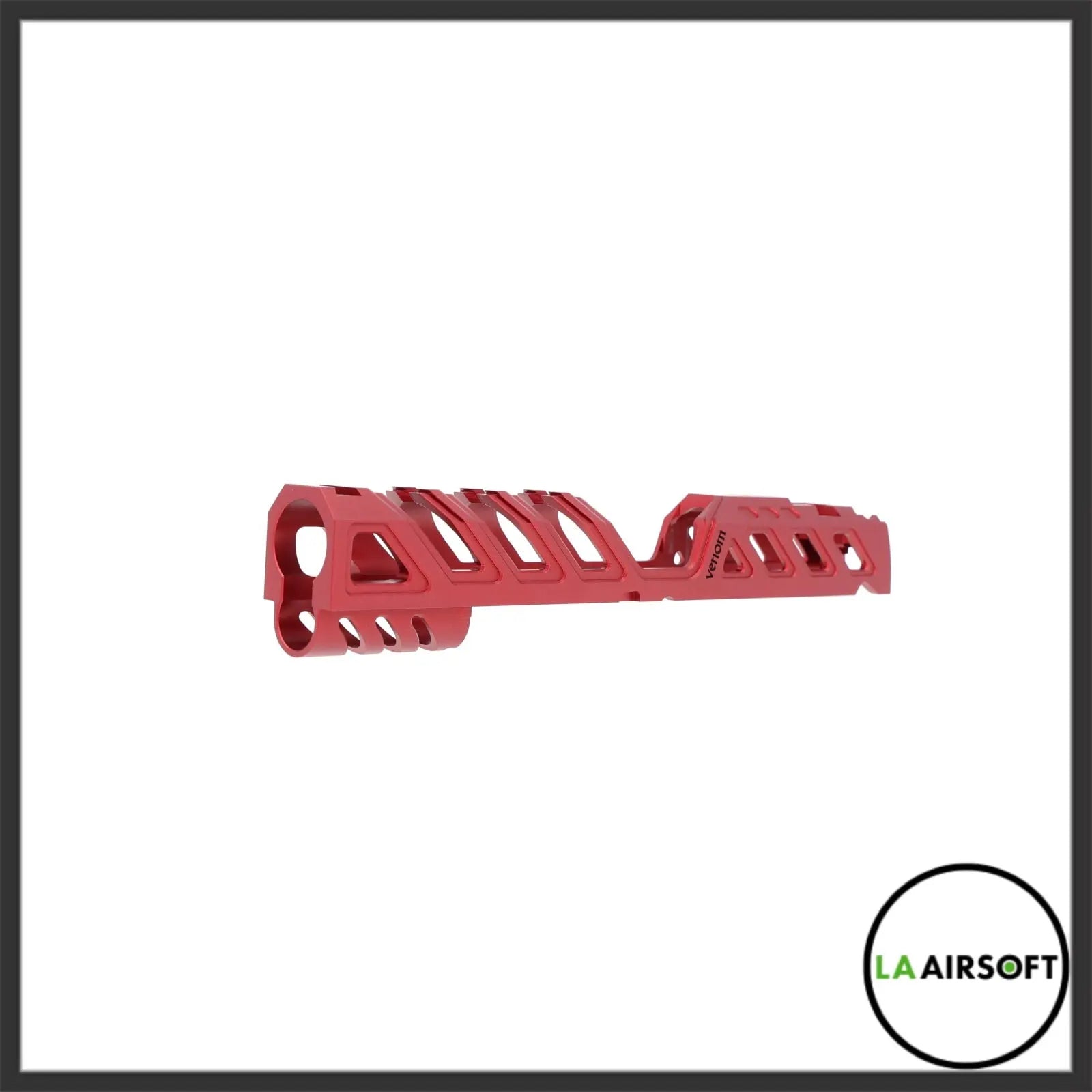 LA Capa Customs 5.1 “Venom” Aluminum Slide - Red Ebog Designs - Airsoft 