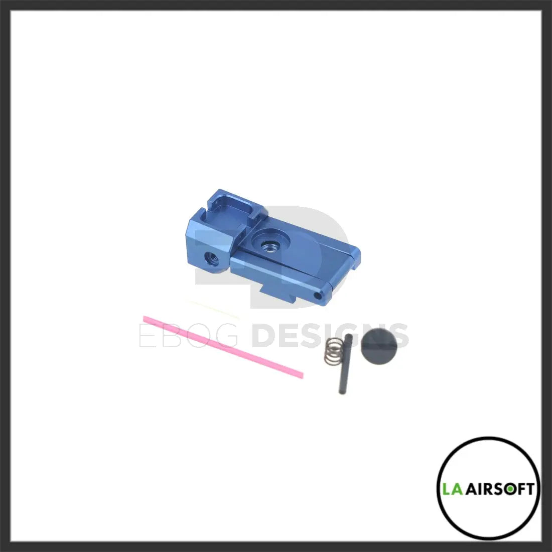 LA Capa Customs Adjustable Fiber Optic Rear Sight for Hi Capa - Blue lacapacustoms - Airsoft 