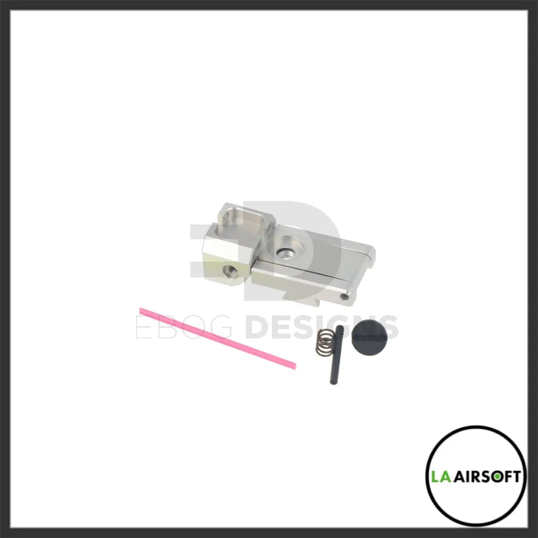 LA Capa Customs Adjustable Fiber Optic Rear Sight for Hi Capa - Silver lacapacustoms - Airsoft 