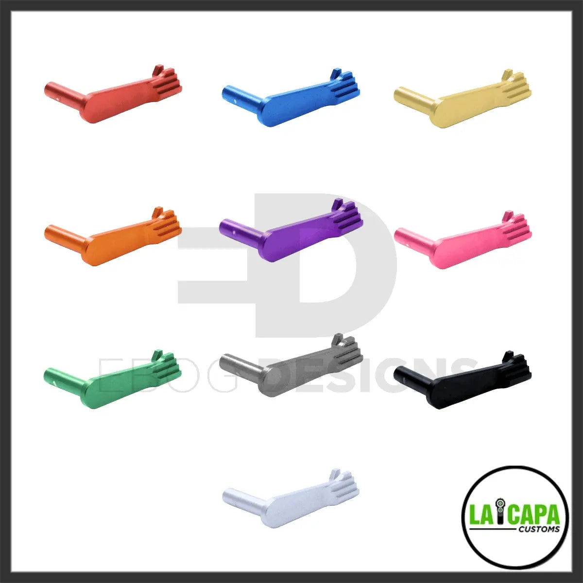 LA Capa Customs Aluminum Slide Stop for Hi Capa - Gold lacapacustoms - Airsoft 