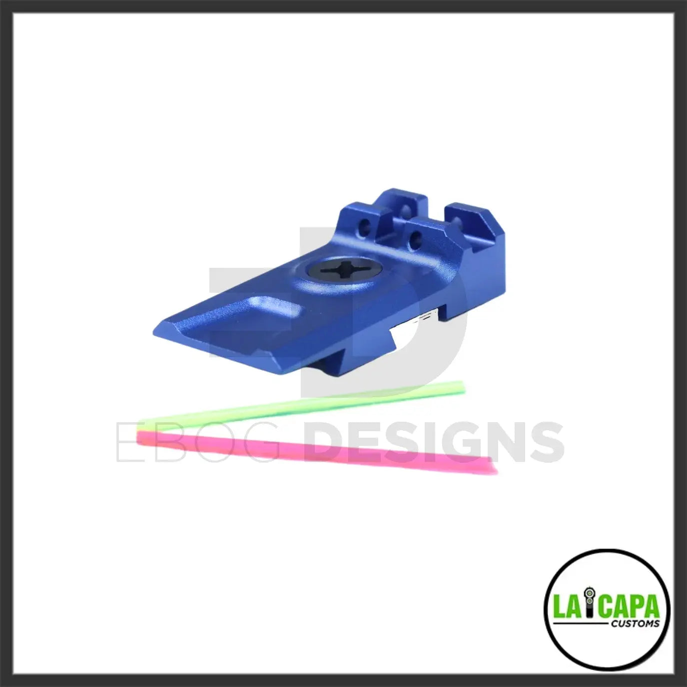 LA Capa Customs Lightweight 5.1 Fiber Optic Rear Sight for Hi Capa - Blue lacapacustoms - Airsoft 