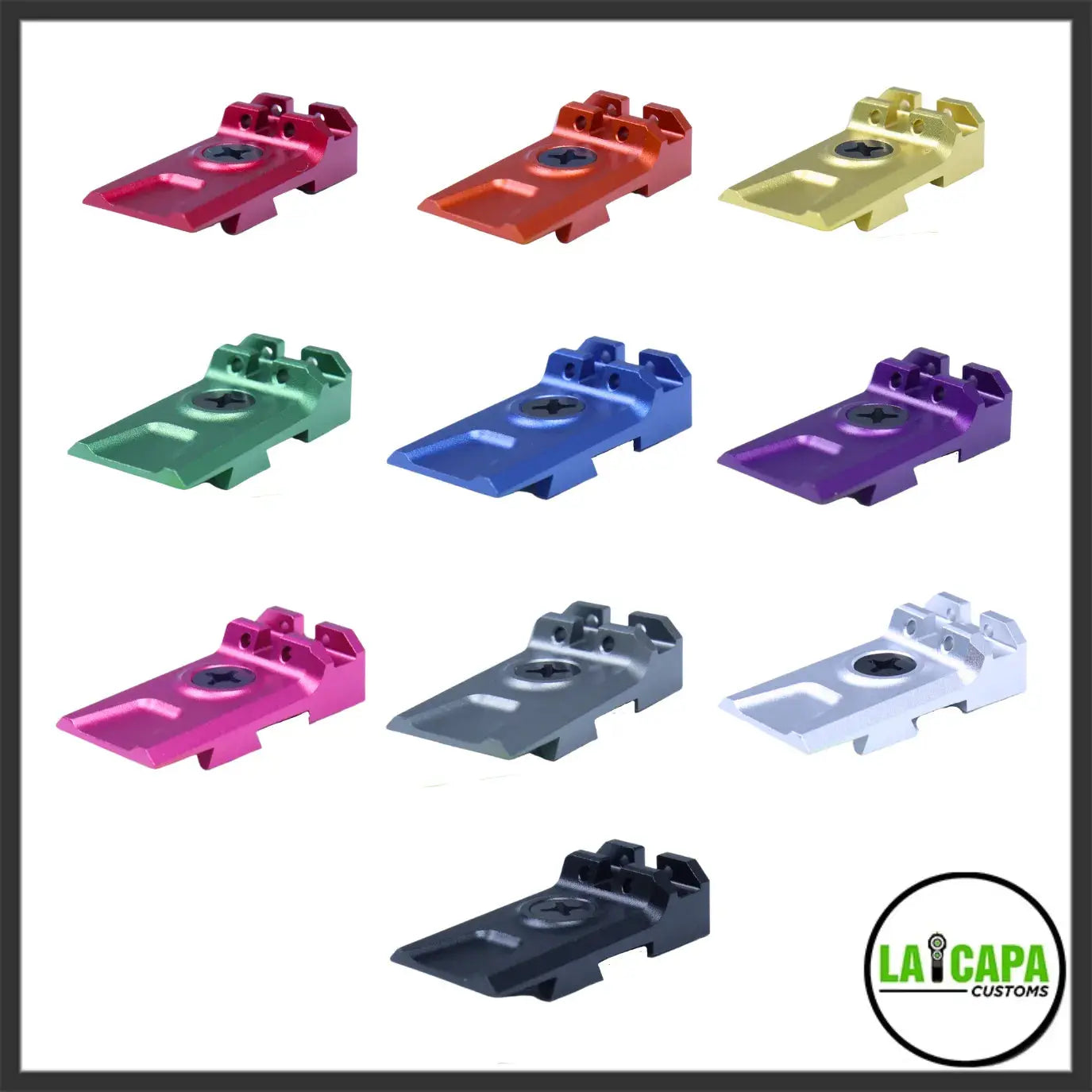 LA Capa Customs Lightweight 5.1 Fiber Optic Rear Sight for Hi Capa - Blue lacapacustoms - Airsoft 