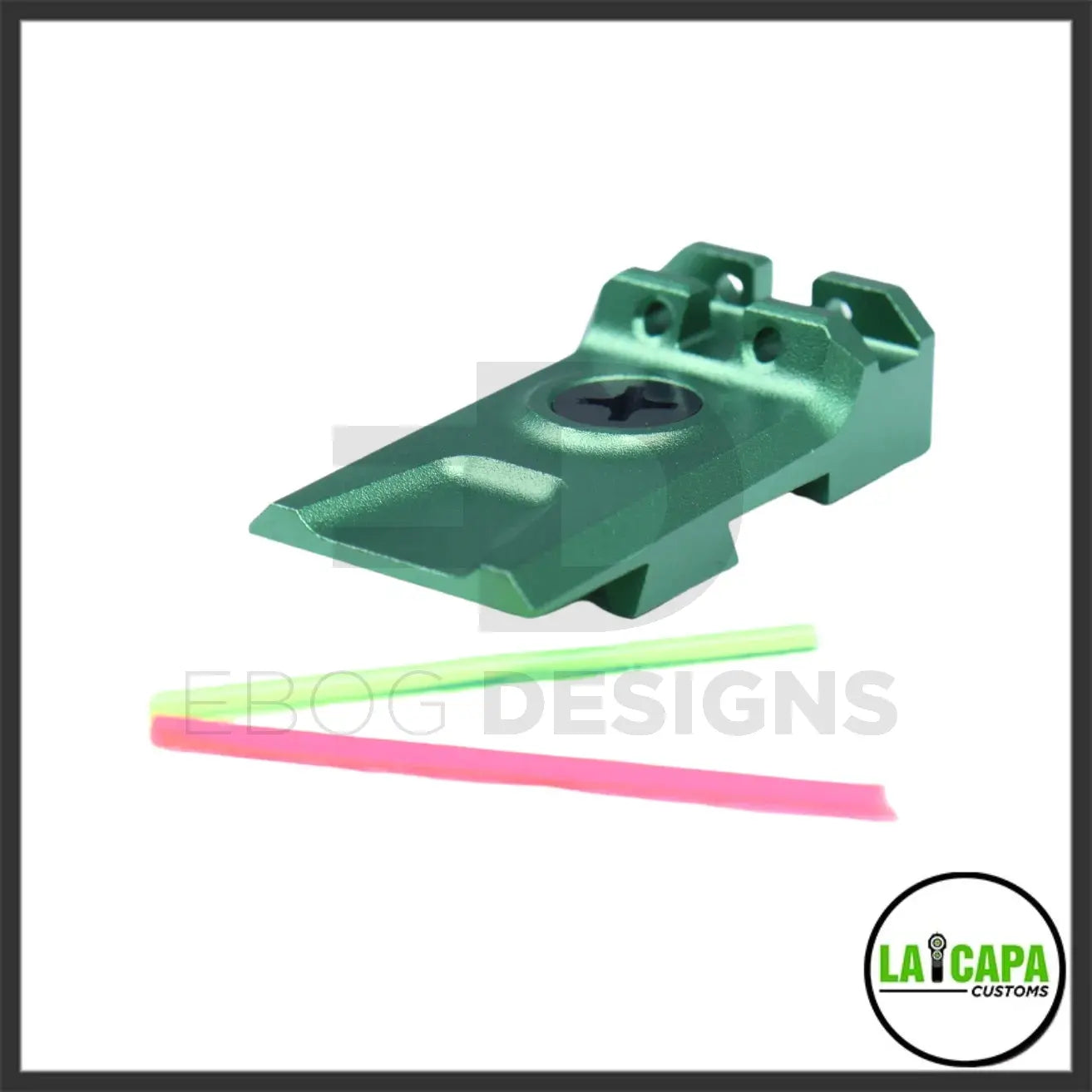 LA Capa Customs Lightweight 5.1 Fiber Optic Rear Sight for Hi Capa - Green lacapacustoms - Airsoft 