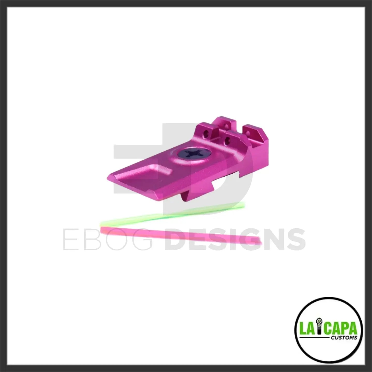 LA Capa Customs Lightweight 5.1 Fiber Optic Rear Sight for Hi Capa - Pink lacapacustoms - Airsoft 