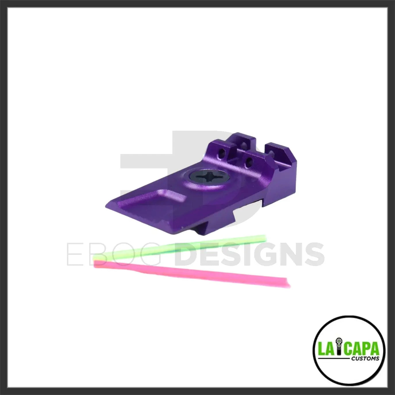 LA Capa Customs Lightweight 5.1 Fiber Optic Rear Sight for Hi Capa - Purple lacapacustoms - Airsoft 