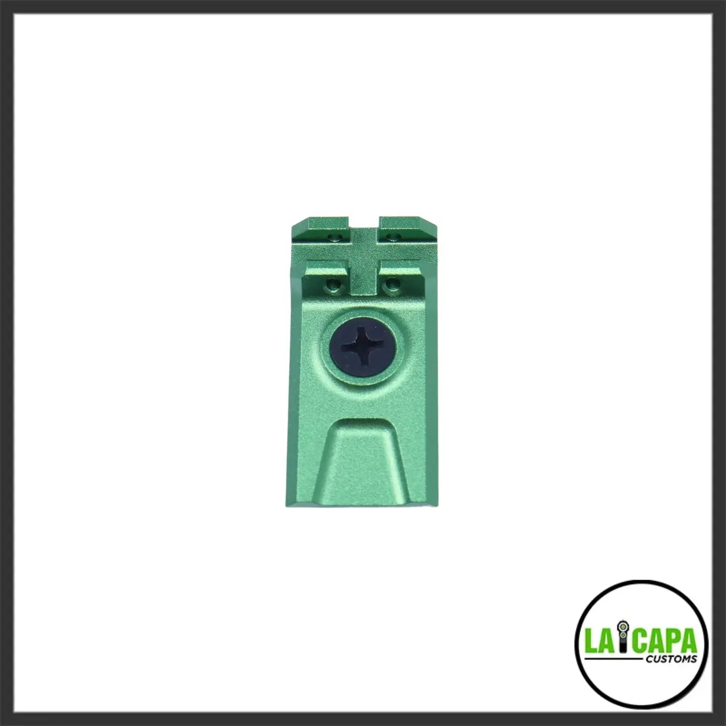LA Capa Customs Lightweight 5.1 Fiber Optic Rear Sight for Hi Capa - Silver lacapacustoms - Airsoft 