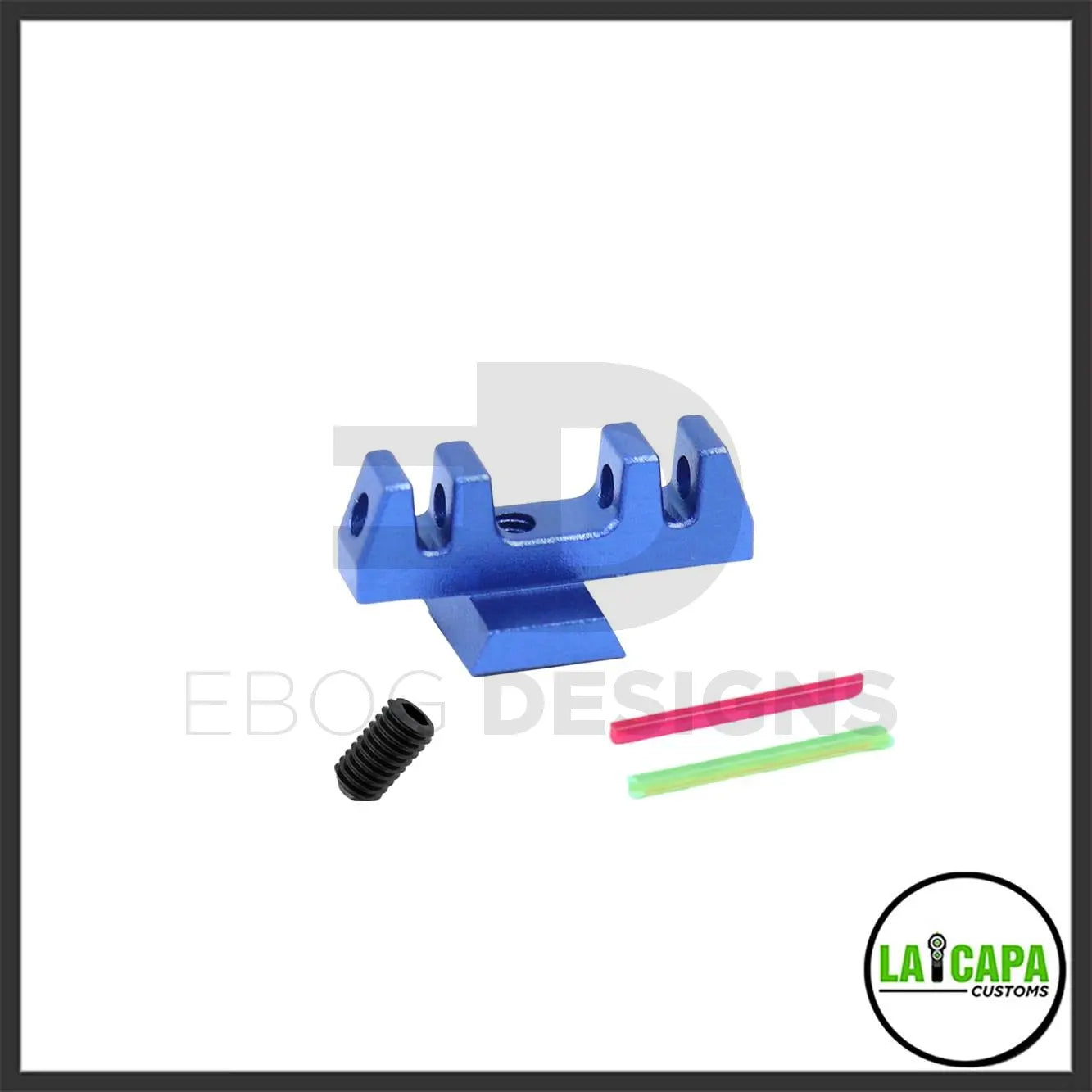 LA Capa Customs “S1” Fiber Optic Front Sight for Hi Capa - Blue lacapacustoms - Airsoft 
