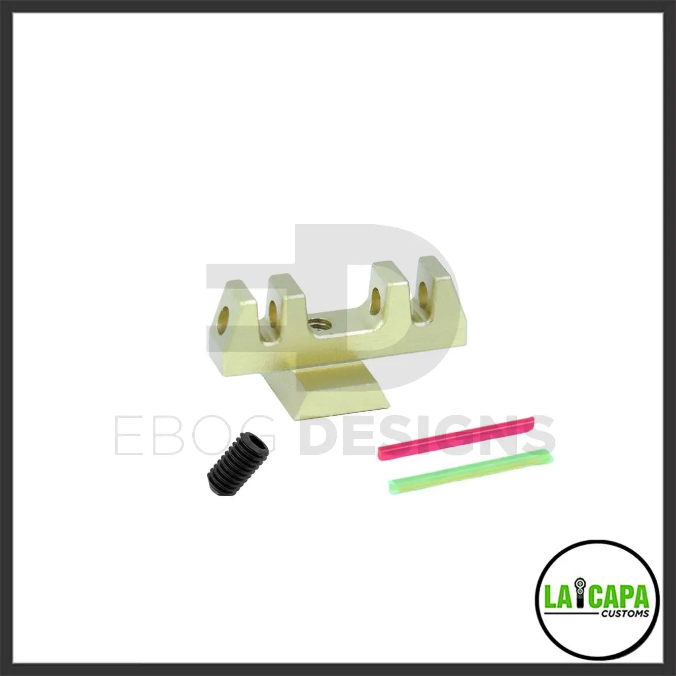 LA Capa Customs “S1” Fiber Optic Front Sight for Hi Capa - Gold lacapacustoms - Airsoft 
