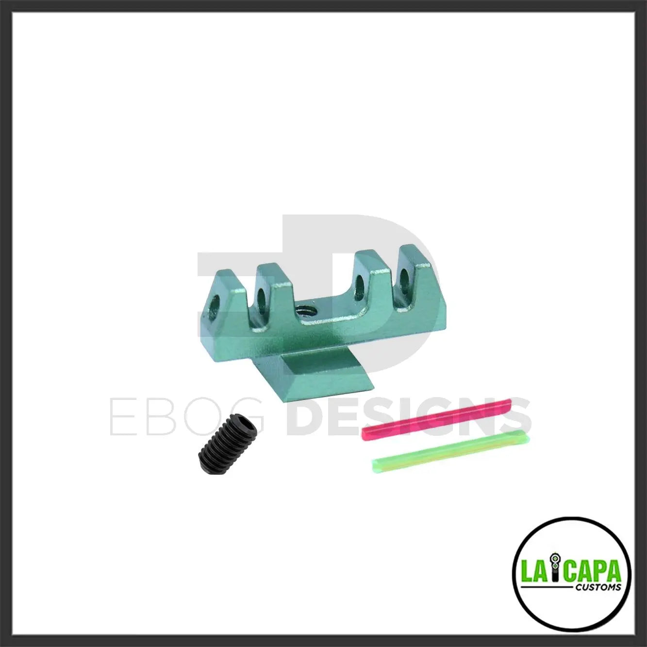 LA Capa Customs “S1” Fiber Optic Front Sight for Hi Capa - Green lacapacustoms - Airsoft 