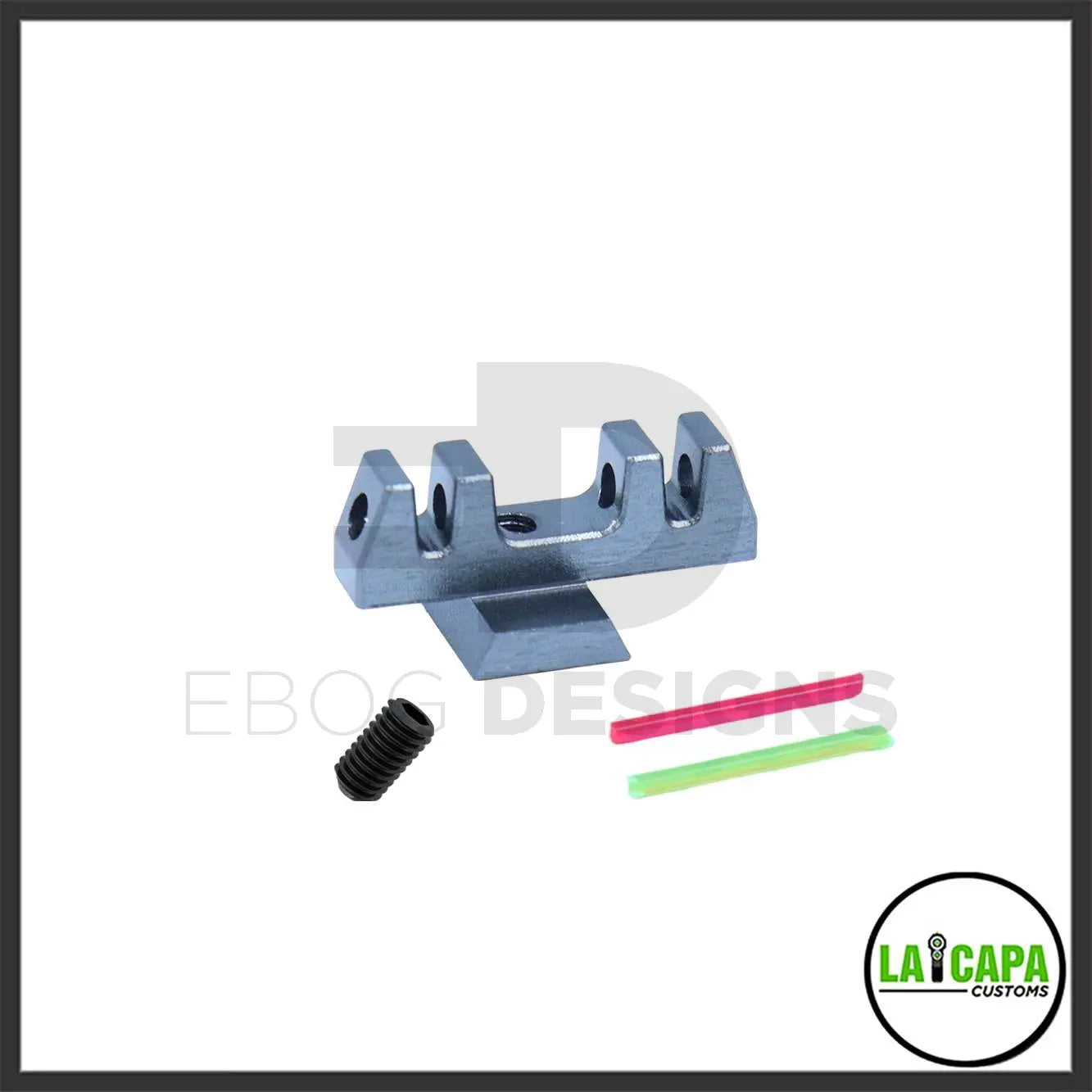 LA Capa Customs “S1” Fiber Optic Front Sight for Hi Capa - Grey lacapacustoms - Airsoft 