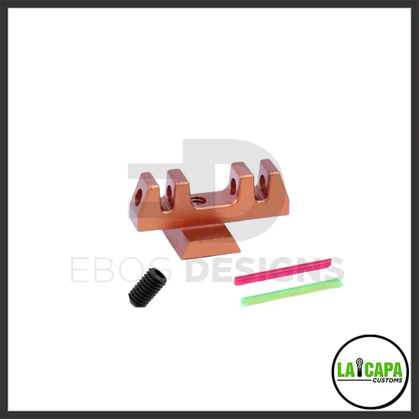 LA Capa Customs “S1” Fiber Optic Front Sight for Hi Capa - Orange lacapacustoms - Airsoft 