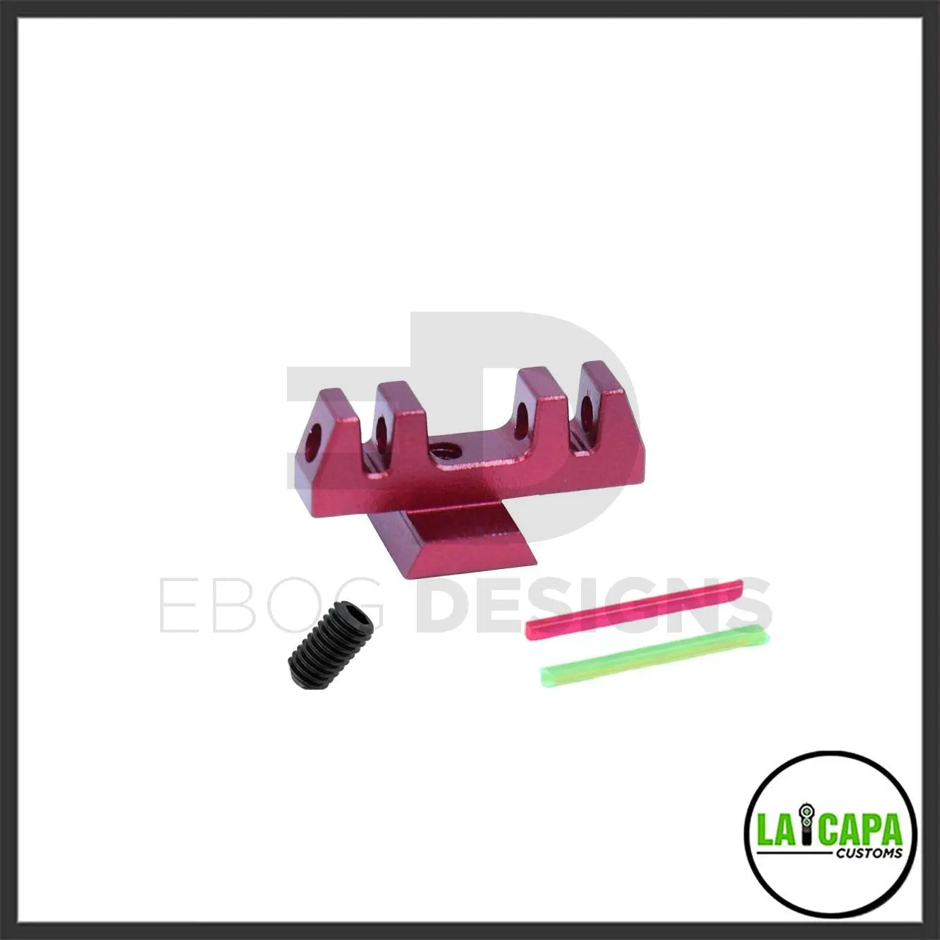 LA Capa Customs “S1” Fiber Optic Front Sight for Hi Capa - Red lacapacustoms - Airsoft 