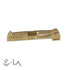 LA Capa Customs x SpeedQB 4.3 “COBRA” Aluminum Slide - Gold Ebog Designs - Airsoft 