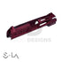 LA Capa Customs x SpeedQB 4.3 “COBRA” Aluminum Slide - Red Ebog Designs - Airsoft 