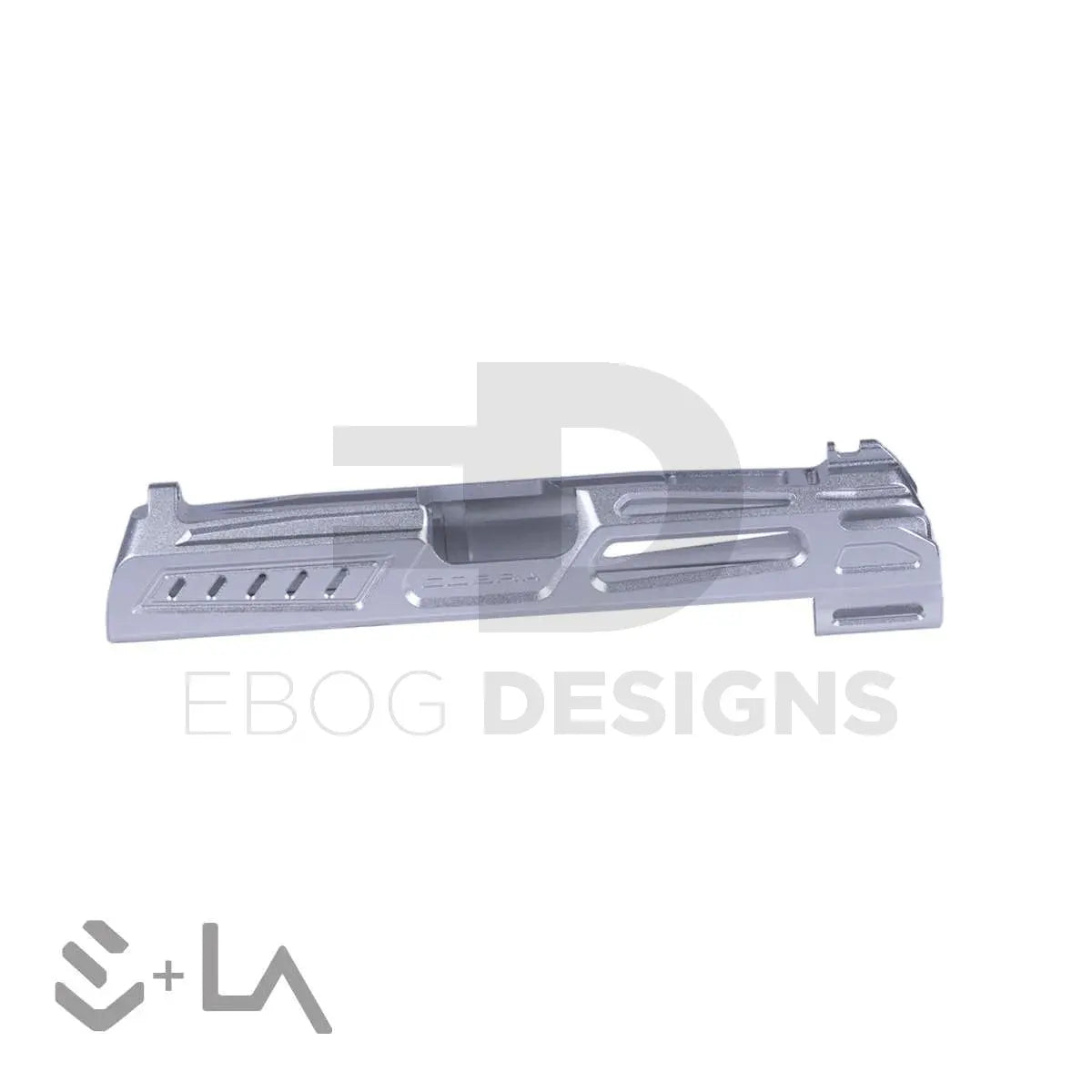 LA Capa Customs x SpeedQB 4.3 “COBRA” Aluminum Slide - Silver Ebog Designs - Airsoft 