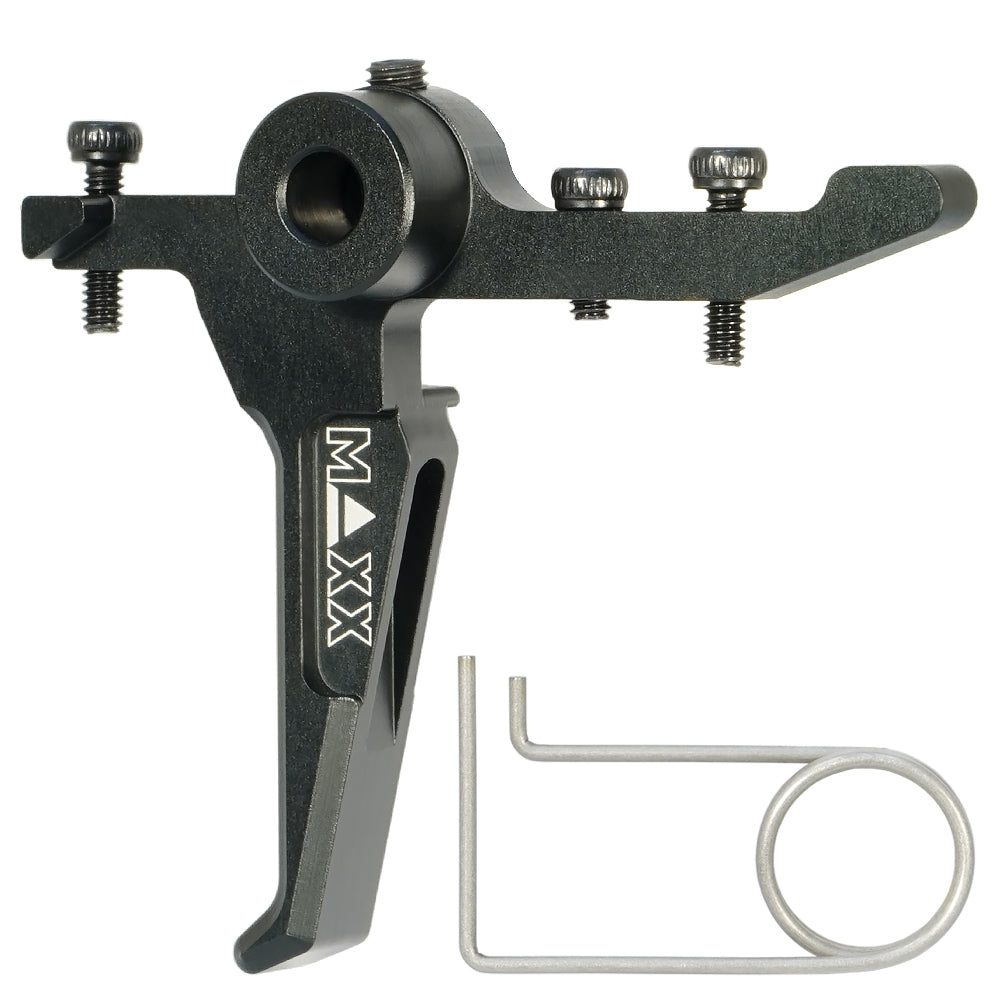 Maxx Model - CNC Aluminium Advanced Speed Trigger (Style E) (Black) (MTW)