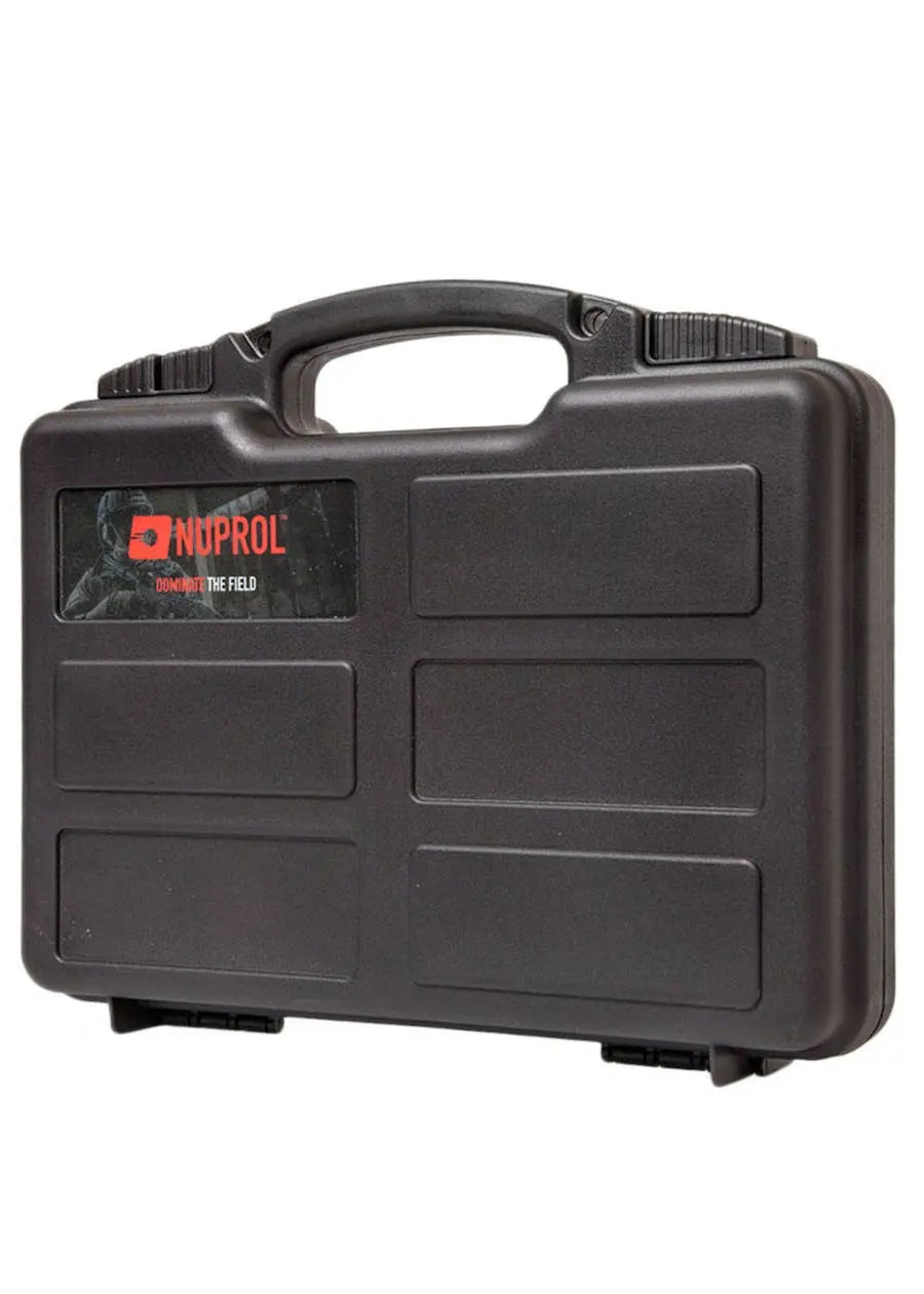NUPROL Small Pistol Hard Case 31cm x 21cm - EggShell Foam - Black Ebog Designs - Airsoft 