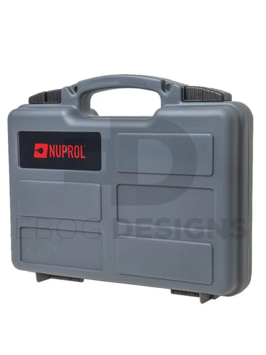NUPROL Small Pistol Hard Case 31cm x 21cm - EggShell Foam - Grey nuprol - Airsoft 