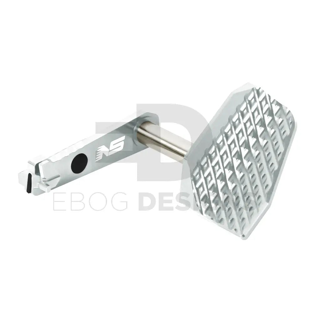 NexxSpeed CNC Aluminum Slide Stop w/ Thumb Rest RIGHT - TM Hi-CAPA 4.3 / 5.1 / Gold Match - Silver NexxSpeed - Airsoft 