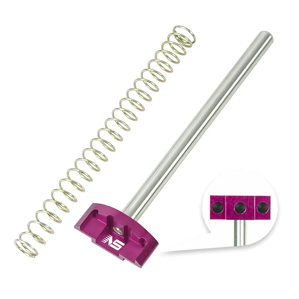Nexxspeed CNC Aluminium / Stainless Steel Guide Rod & 120% Recoil Spring AAP-01/C - Purple NexxSpeed - Airsoft 