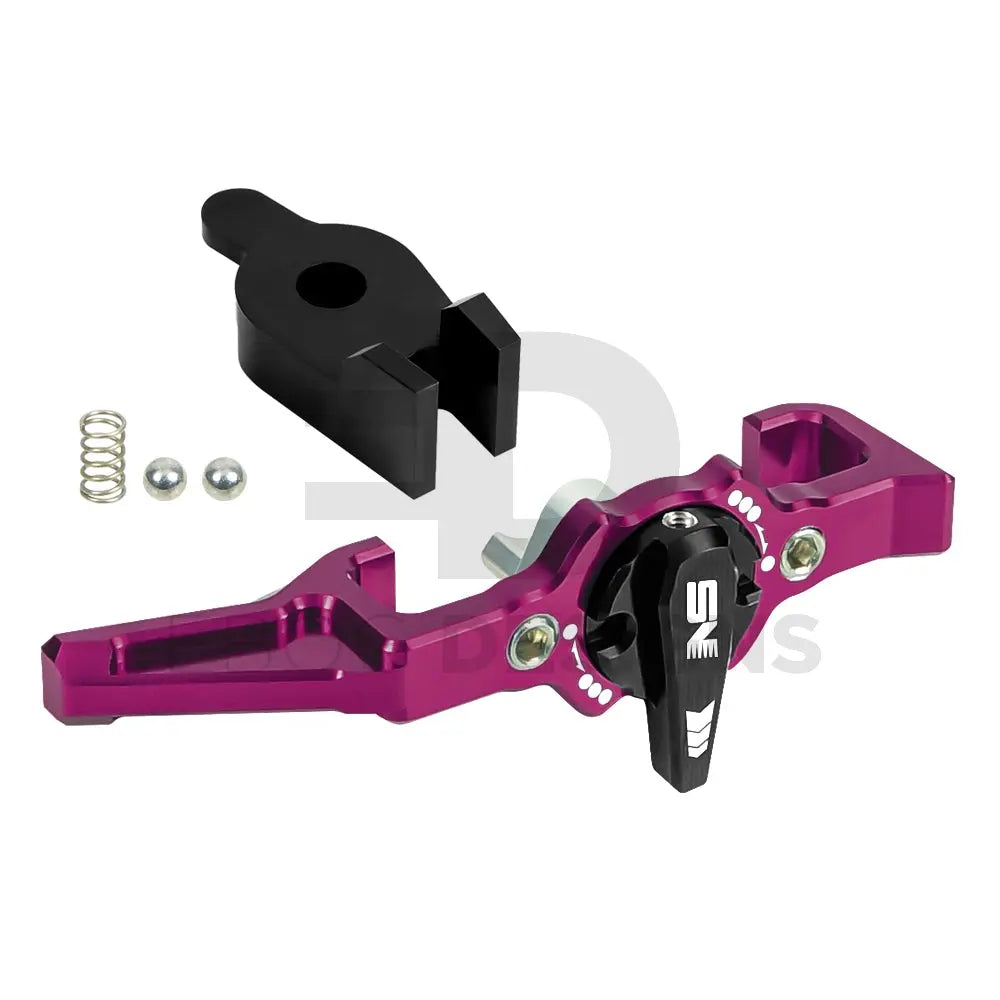 Nexxspeed CNC Lightweight Selector Switch Charging Handle Kit AAP-01/C - Purple NexxSpeed - Airsoft 