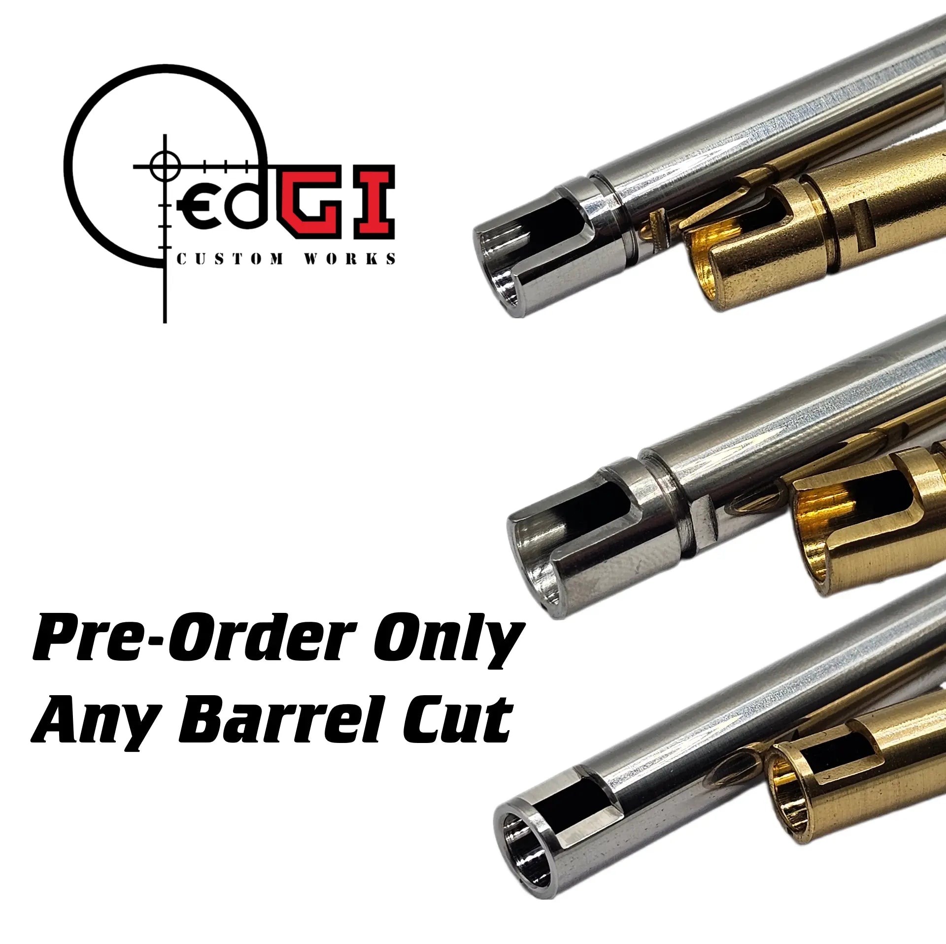 Pre-Order - Edgi Custom Works - 368mm Inner Barrel Ebog Designs - Airsoft 