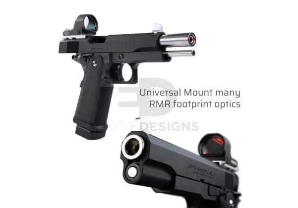 RWA 2011 red dot plate (RMR mount base) for TM Hi-Capa 5.1, silver, shown from another angle