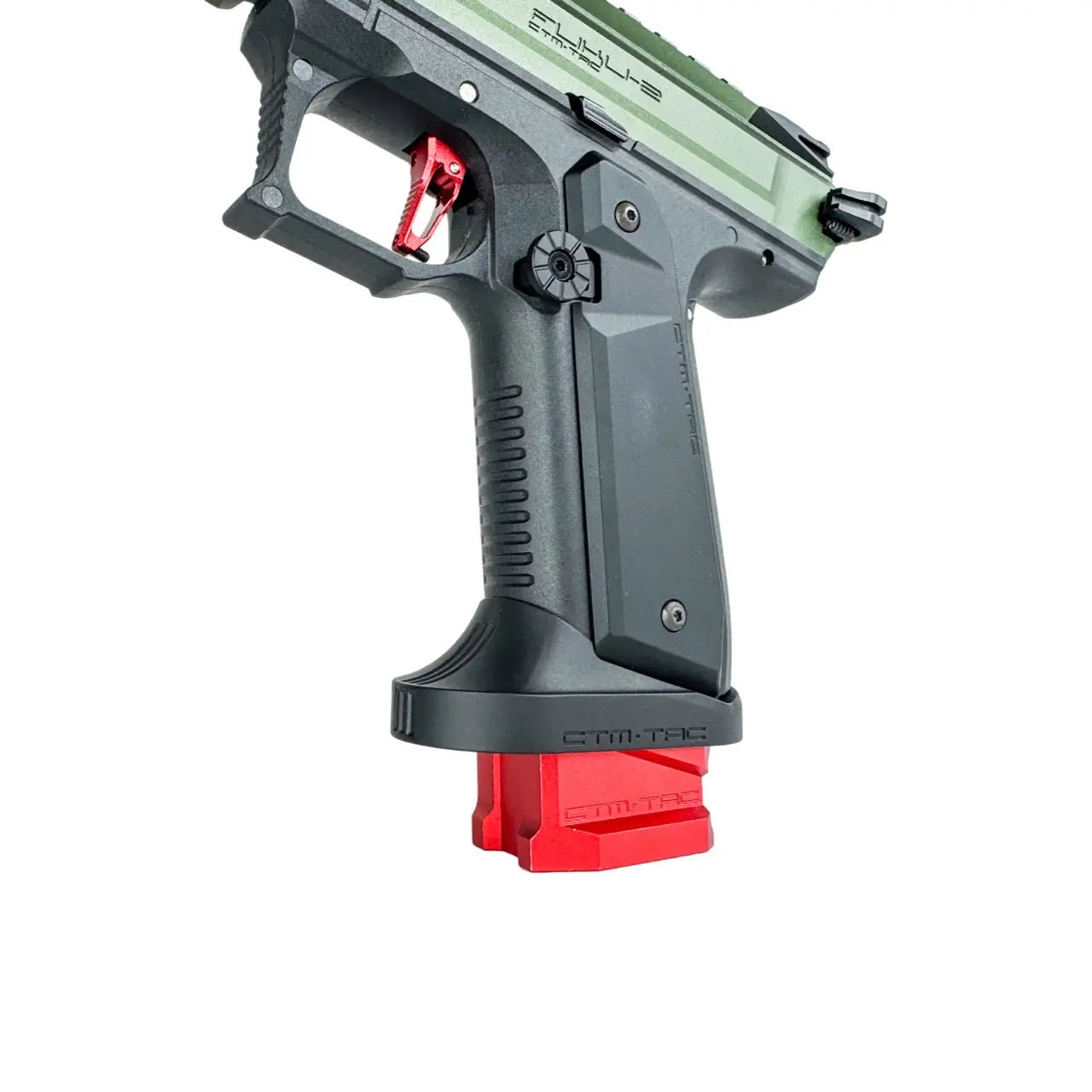 CTM AAP-01/C CNC large flared magwell for AAP-01/C, also fits G and EU series, red