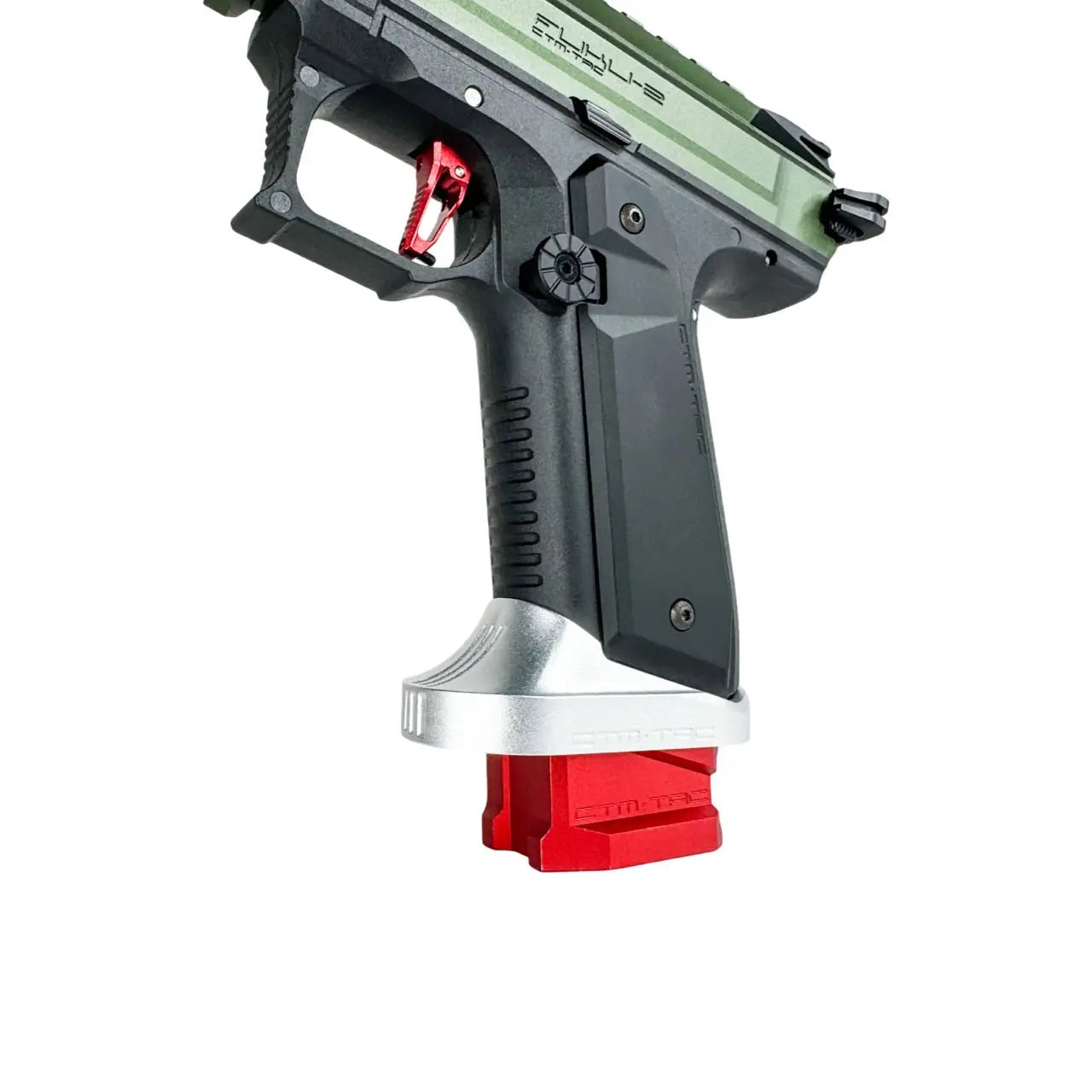 CTM AAP-01/C CNC large flared magwell for AAP-01/C, also fits G and EU series, silver