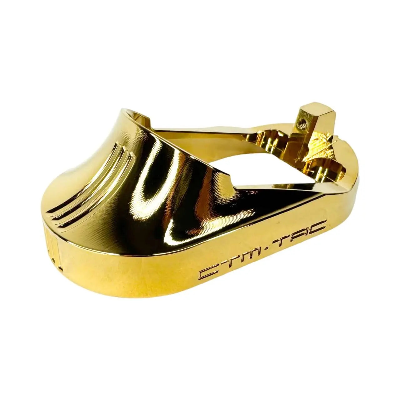 CTM AAP-01/C CNC large flared magwell for AAP-01/C, also fits G and EU series, electroplated gold