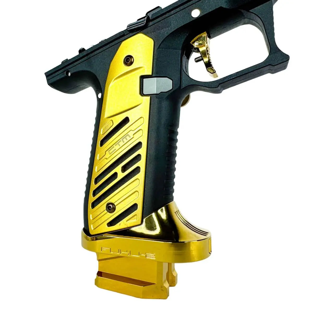 CTM AAP-01/C CNC large flared magwell for AAP-01/C, also fits G and EU series, electroplated gold