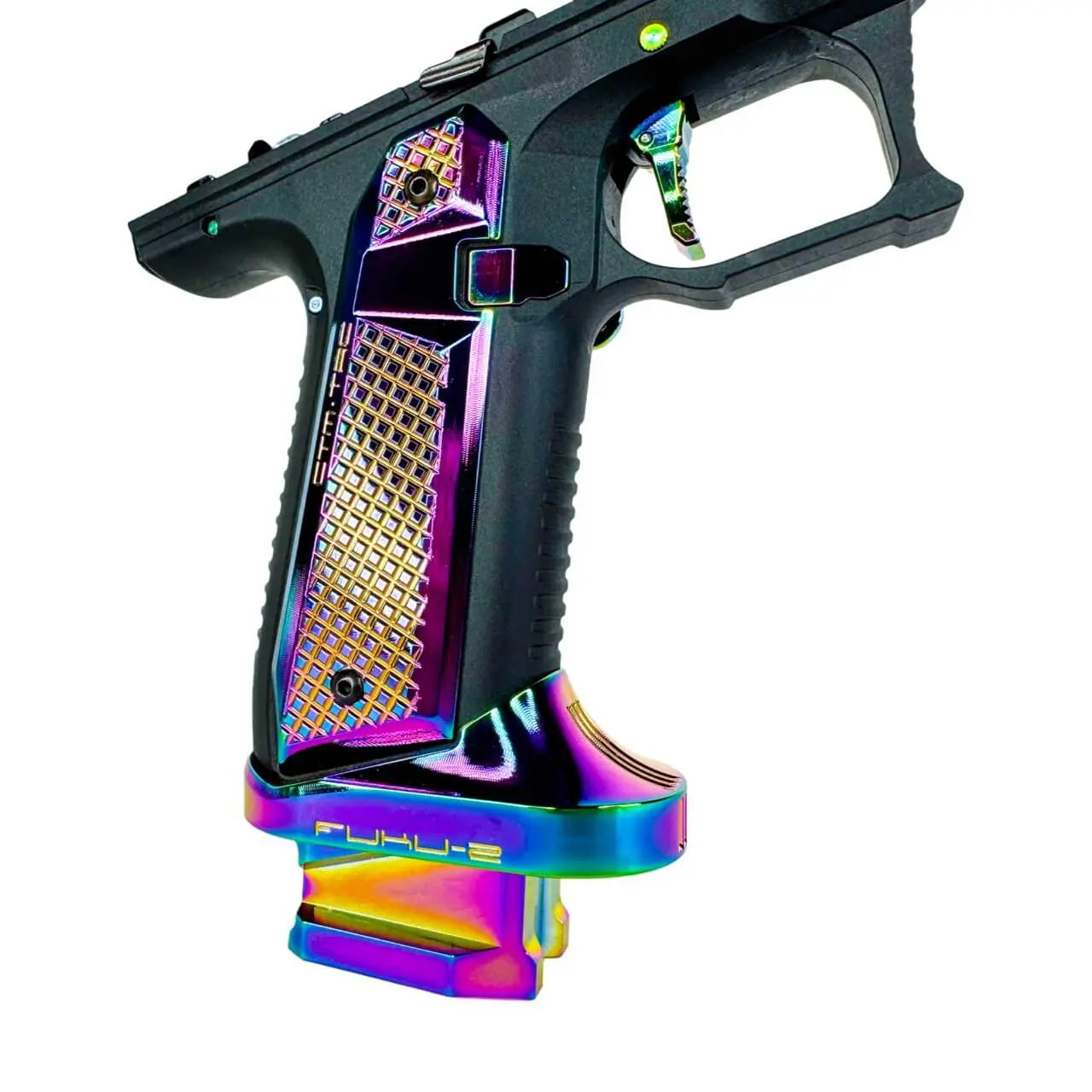 CTM AAP-01/C CNC large flared magwell for AAP-01/C, also fits G and EU series, rainbow