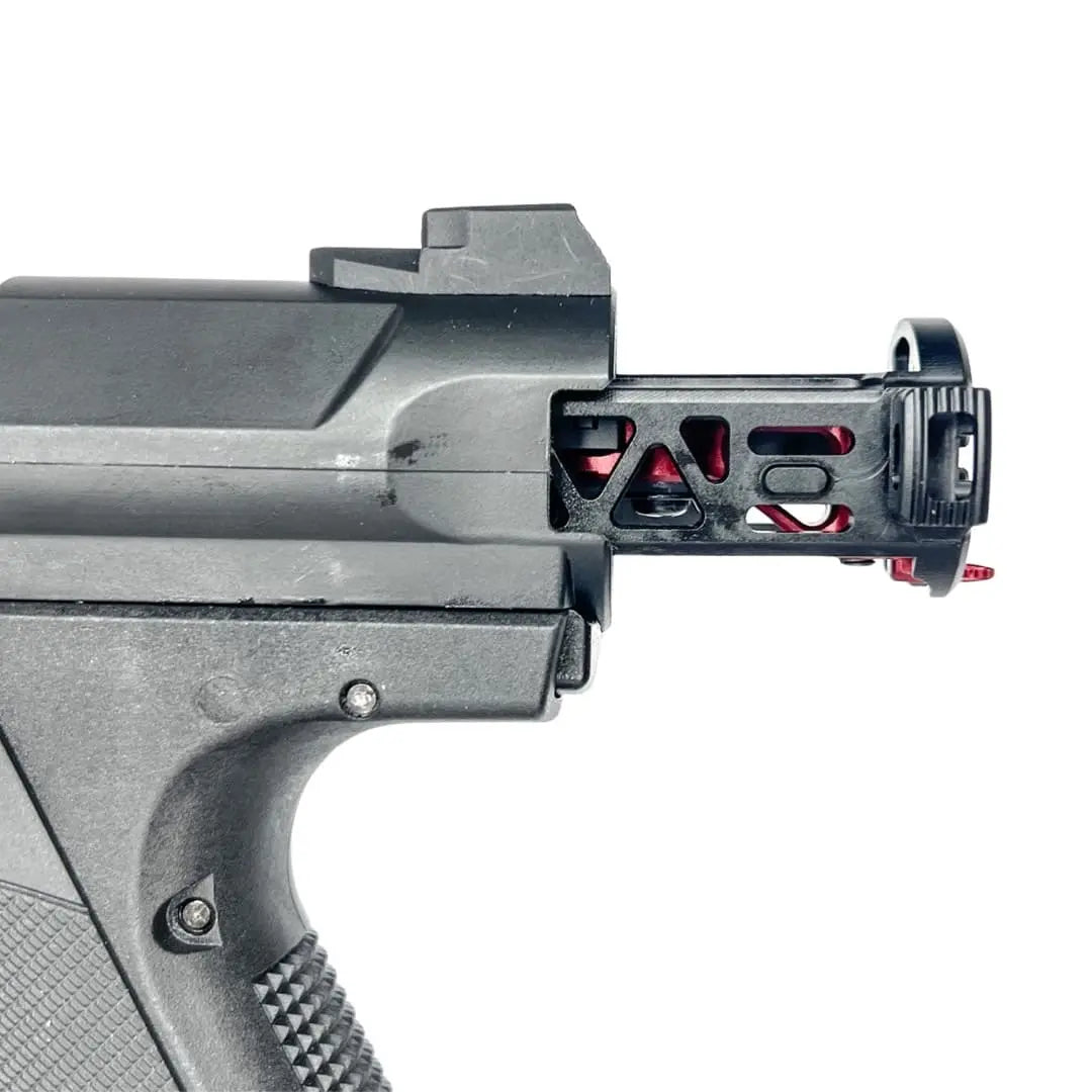 CTM AAP-01/C 7075 advanced bolt V2 installed in an AAP-01, blue