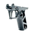 CTM CNC ExoFrame black aluminium lower frame for the AAP-01, front three-quarter view