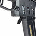 CTM MP5 magazine adapter fitted to an M4XIMUS-equipped pistol frame with an MP5 magazine inserted