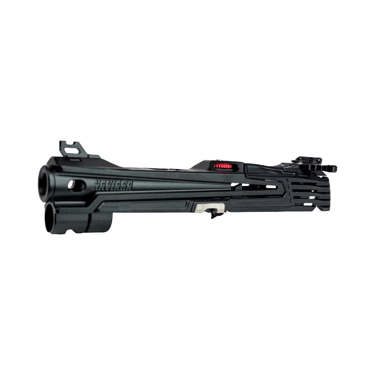CTM NAVIARA Hi-Capa 4.3 split slide in black, muzzle end with thread cap