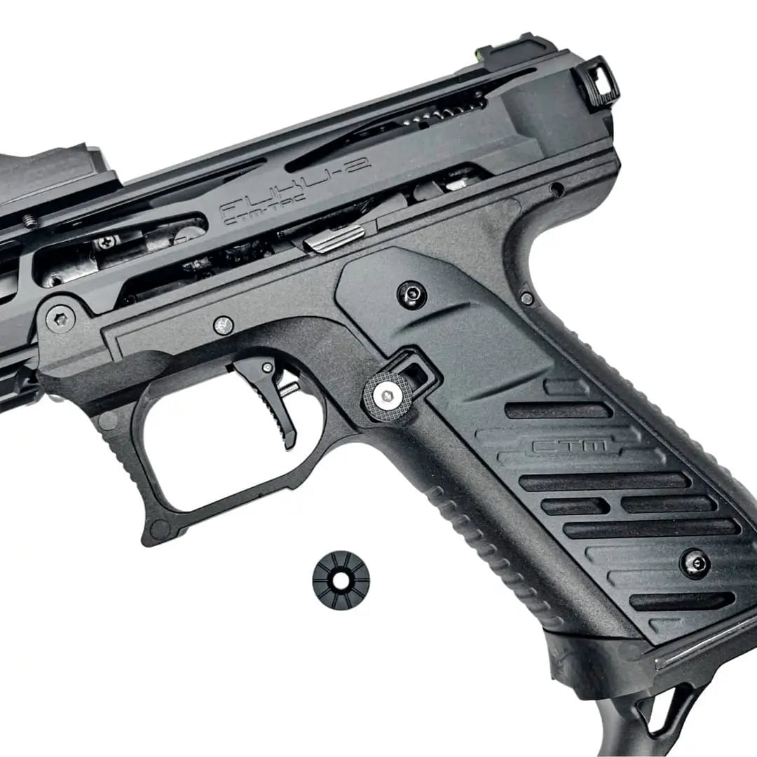 CTM AAP-01/C Fuku-2 nylon frame, grey, installed on the pistol