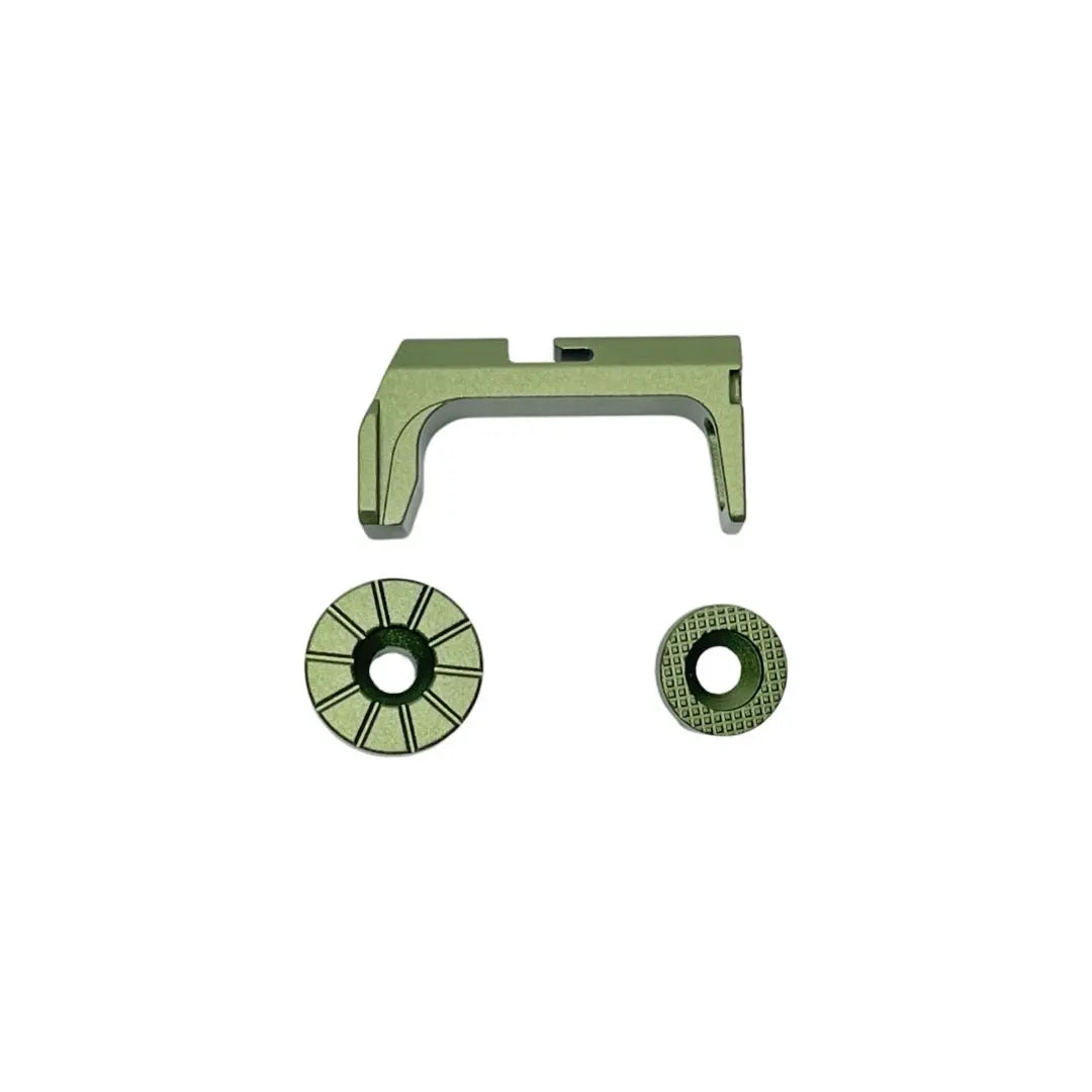CTM Fuku-2 frame CNC magazine release set, army green