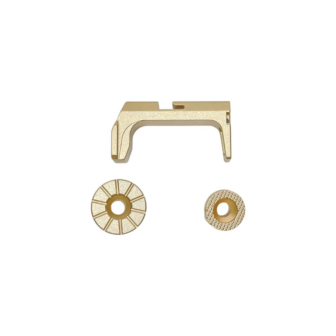 CTM Fuku-2 frame CNC magazine release set, champagne gold
