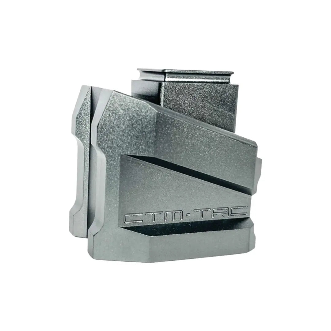 CTM CNC magazine extension plate for WE Glock and AAP-01/C, grey