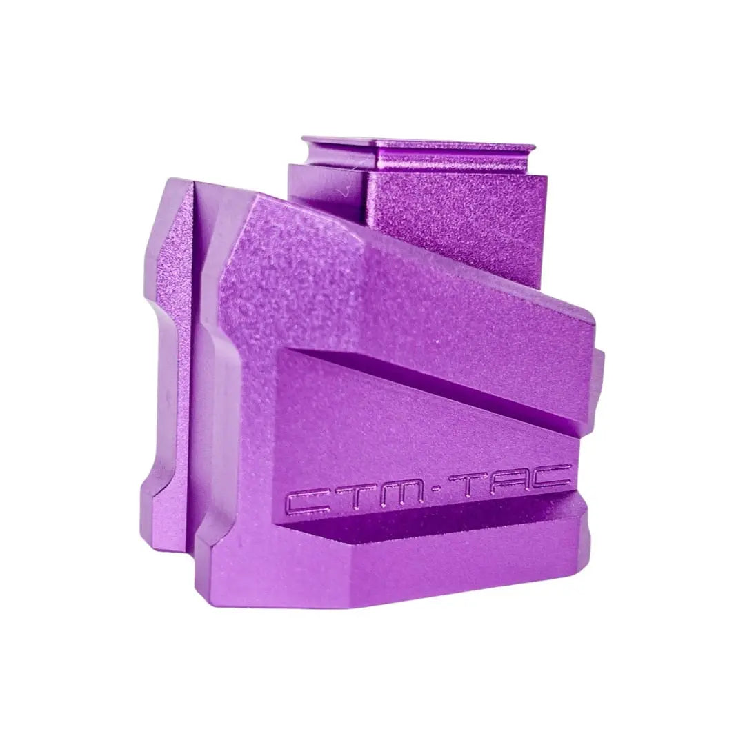 CTM CNC magazine extension plate for WE Glock and AAP-01/C, purple
