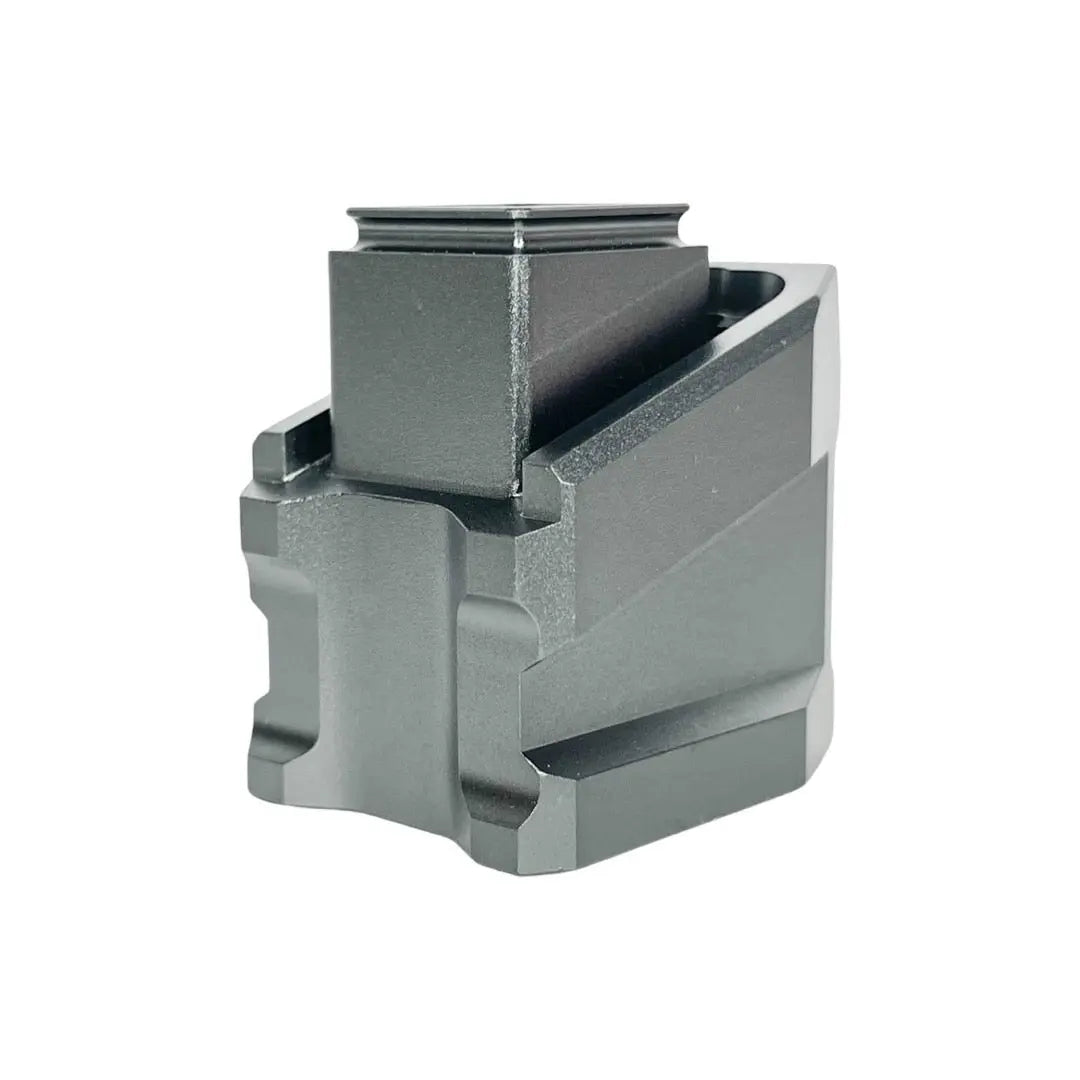 CTM CNC magazine extension plate for WE Glock and AAP-01/C, grey