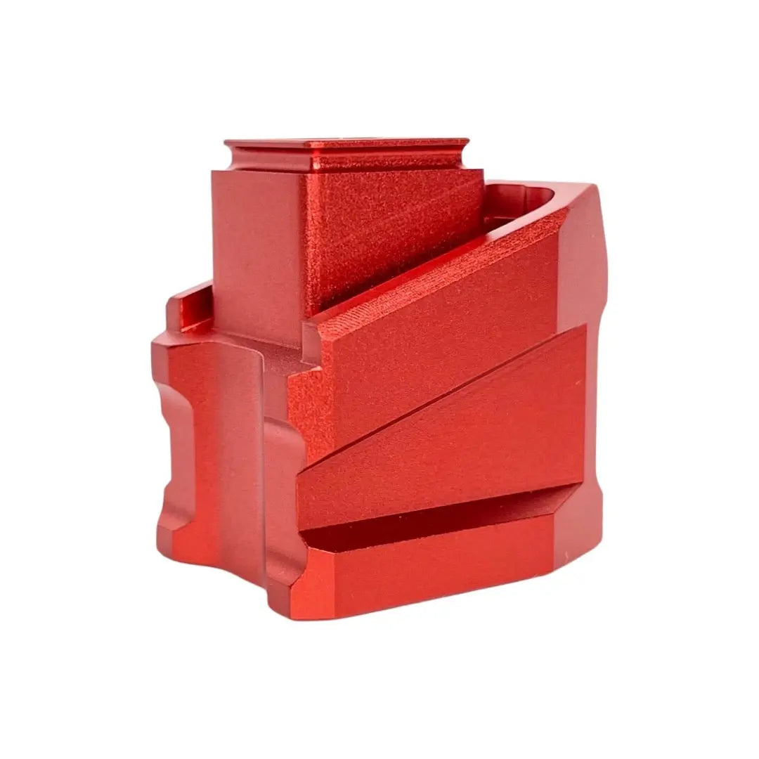 CTM CNC magazine extension plate for WE Glock and AAP-01/C, red