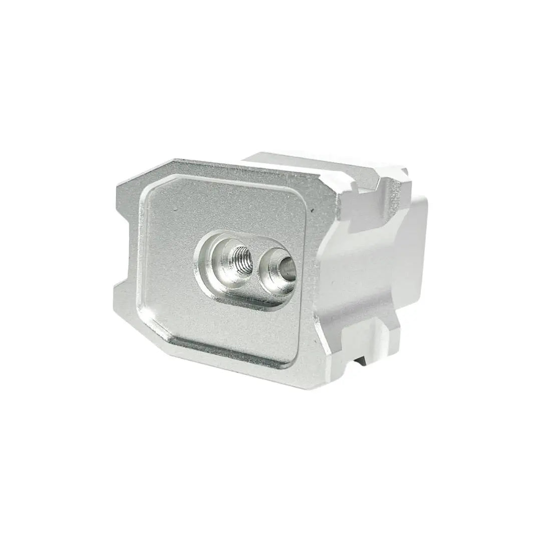 CTM CNC magazine extension plate for WE Glock and AAP-01/C, silver