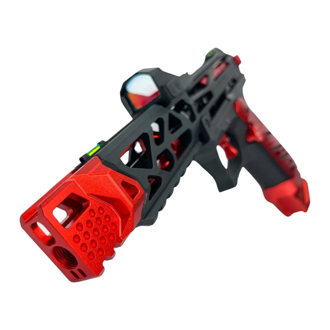 CTM FUKU-2 CNC UPPER Compensator - Red installed