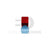 Silent Industries blue soft extended hop-up nub for the Alpha hop chamber, shown with the red Alpha nub holder