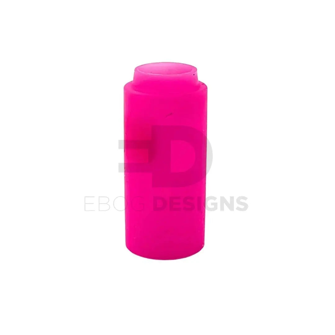 Sniper Mechanics Flamingo AEG hop-up bucking in pink, for AEG airsoft platforms, shown from another angle